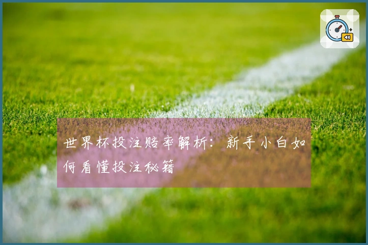 世界杯投注赔率解析：新手小白如何看懂投注秘籍